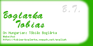 boglarka tobias business card